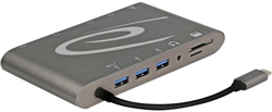 87297 hub de interfaz USB 3.1 (3.1 Gen 2) Type-C Gris, Estación de acoplamiento precio