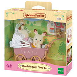 EPOCH Sylvanian Families - Set Gemelos Conejos Chocolate con Cochecito 2206 características