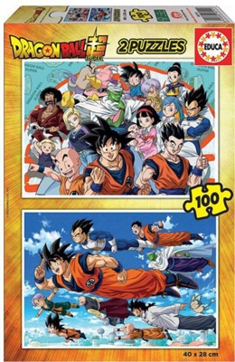 Educa Borrás - Puzzles 2x100 Piezas Dragon Ball