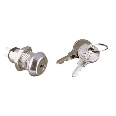 Interruptor a llave miniatura plana ON - OFF 2 Llaves 250V Electro DH 11.952/2/MN 8430552049363