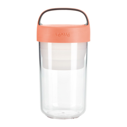 Lékué - Recipiente De Comida Jar To Go Coral 600 ml características