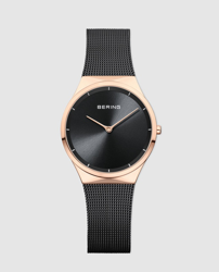 Bering - Reloj De Mujer 12138-162 De Malla De Acero Negro características