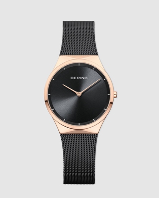 Bering - Reloj De Mujer 12138-162 De Malla De Acero Negro