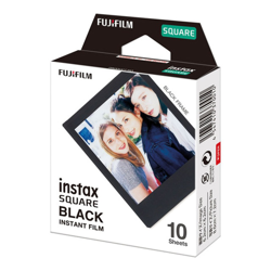 Fujifilm - Papel Fotográfico Instax Square Film Marco Negro, 10 Hojas características