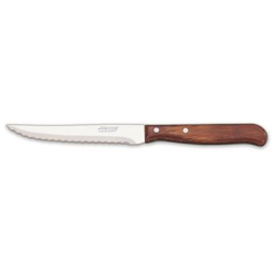 Cuchillo chuletero Arcos Latina 100400 de acero inoxidable Nitrum y mango de madera comprimida con hoja de 10.5 cm en caja en oferta