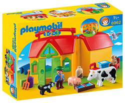 Playmobil 1.2.3- My Take Along Farm Playset, (6962) precio