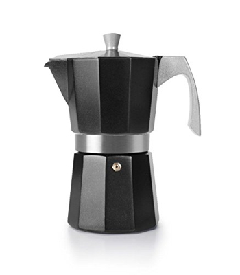 Cafetera Evva Black Ibili 6 tazas, Gris Oscuro