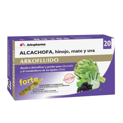 Arkopharma - Ampollas Alcachofa Con Hinojo, Mate Y Uva características