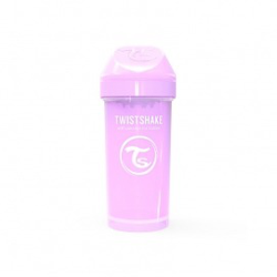 Twistshake - Taza De Aprendizaje Kid Cup Antiderrame Fruit Splash (360 Ml.) 12 M. Morado Pastel características