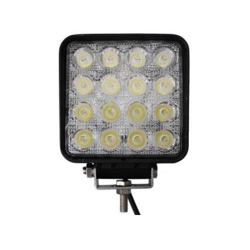 Foco LED Cuadrado Tractores, Barcos, Maquinaria industrial 12 y 24 Voltios 48w características