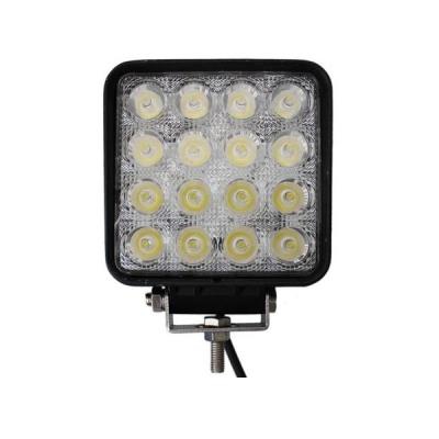 Foco LED Cuadrado Tractores, Barcos, Maquinaria industrial 12 y 24 Voltios 48w