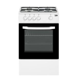 Cocina gas natural Beko CSG42010DWN 4 fuegos blanco en oferta