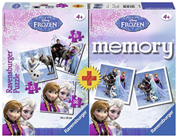 Ravensburger Disney Frozen 3 Puzzles + memory (22311) características
