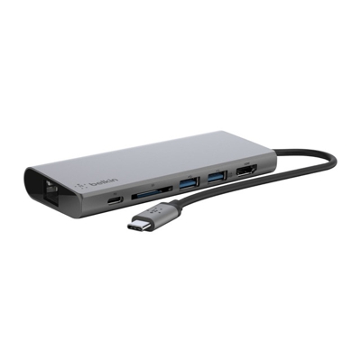 Hub multimedia Belkin USB-C Gris