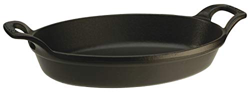 STAUB 40508 - 283 - 0 Plana apilable Oval Plana de Horno Hierro Fundido Negro Mate 44, 7 x 28, 5 x 7, 7 cm características