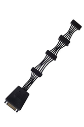 SilverStone SST-CP06-E4 CP06-E4 SATA cable 0.19 m Black SATA/4 x SATA - M/F en oferta