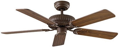 Ventilador de techo CasaFan 513225 ECO IMPERIAL 132 BZ roble antiguo o nogal/ bronze antiguo