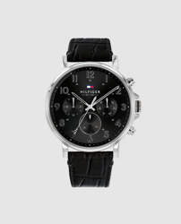 Tommy Hilfiger - Reloj De Hombre 1710381 Multifunción De Piel Negro precio