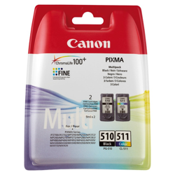 Canon 510 + 511 Pack tinta negra + tricolor características