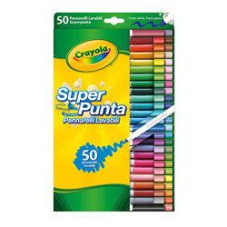 Crayola - 50 Rotuladores Súper Punta Lavables precio