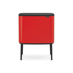 Cubo de basura Brabantia Bo Touch Bin 36 L Rojo en oferta