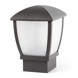 Faro Barcelona Wilma 75001 - Sobremuro, 100W, aluminio inyectado y policarbonato translucido, color gris características