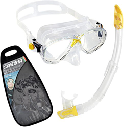 Cressi Marea y Gamma Snorkel Combo, Unisex, Amarillo características