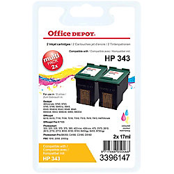 Cartucho de tinta Office Depot compatible hp 343 3 colores cb332ee 2  unidades, precio y características - Shoptize