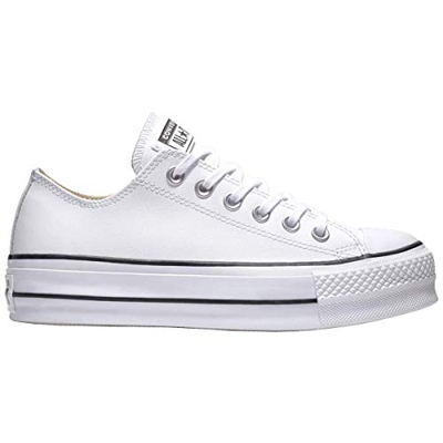 Converse - Zapatillas Casual De Mujer Chuck Taylor All Star Lift Clean Platform Baja Piel