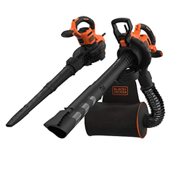 BLACK+DECKER BEBLV300-QS - Soplador, aspirador y triturador de hojas 3.000W, velocidad variable de 230-418 Km/h en oferta