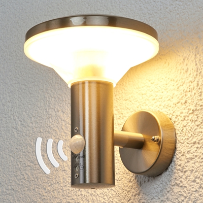 Lámpara de pared exterior con sensor Jiyan con LED