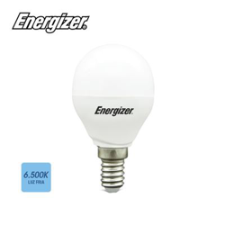 Bombilla esférica LED E14 5.9w luz fria 6500k características