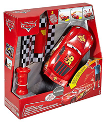 Cars 2-DPL07 2 Rayo Mcqueen Carreras y derrapes, Color Rojo/Negro, (Mattel Spain DPL07 en oferta