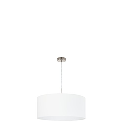 Eglo Pasteri 1-Light Drum Pendant, White, 110 x 53cm  características