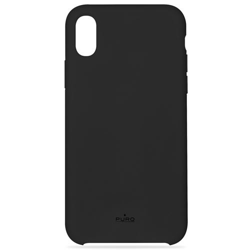 Funda Puro Icon Silicona para iPhone XR Negro en oferta