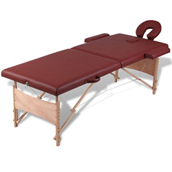 VidaXL Therapy Table 2 Zones Wood precio