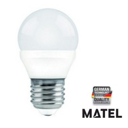 Bombilla LED 5w. esferica E27 fria 21807 características