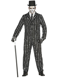 Traje Mr. Hueso Skeleton hombre en oferta