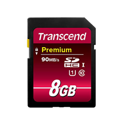 Transcend Premium - Tarjeta de Memoria Flash 8GB SDHC Clase 10 UHS-I, 45Mb/s de Ultra Alta Velocidad Para Cámaras Profesionales características