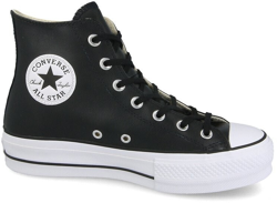 Converse Chuck Taylor All Star Lift Leather High black/black/white en oferta