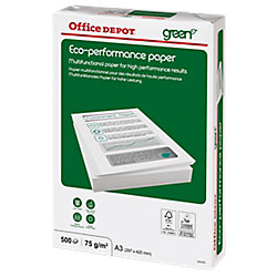 Papel Office Depot Green Eco Performance A3 75 g/m² blanco 500 hojas,  precio y características - Shoptize