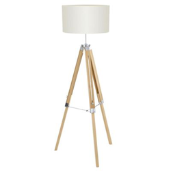 Lámpara de pie Eglo, Lantada 94324, 150 cm, beige en oferta