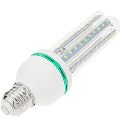 Bombilla de luz LED BeMatik de 16W E27 luz fría día 6000K alargada características