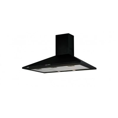 Cata - Campana Decorativa Omega 600 BK Con 3 Niveles De Extracción Negro