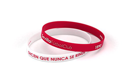 Sevilla Fútbol Club - Pulsera Relieve Roja Y Blanca Junior Para Mujer Y Niño en oferta