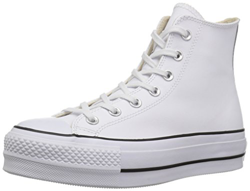 Converse Chuck Taylor CTAS Lift Clean Hi, Zapatillas Altas para Mujer, Blanco Black/White 102, 39 EU en oferta