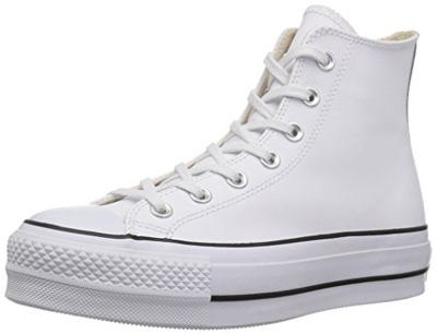 Converse Chuck Taylor CTAS Lift Clean Hi, Zapatillas Altas para Mujer, Blanco Black/White 102, 39 EU