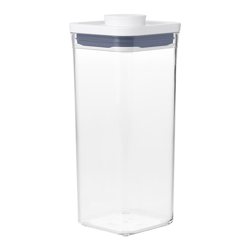 Oxo - Bote De Cocina Hermético Cuadrado Mini Pop 2.0 Transparente 1,6 litros características