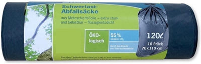 1x10 Secolan Schwerlast Abfall- säcke 120 l gris/negro