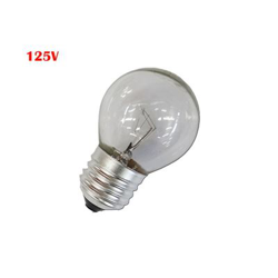 Bombilla esférica clara 60w E27 125v precio